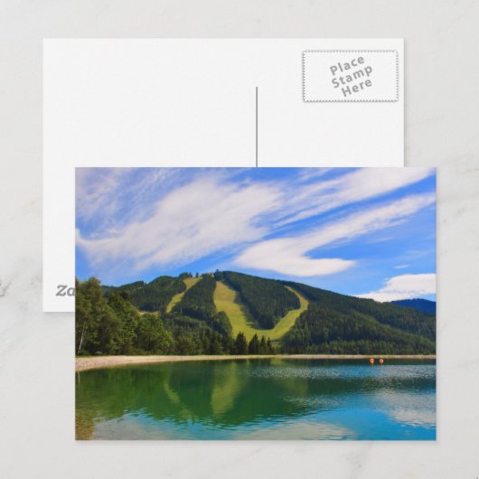 Hirschenkogelin Summer - Water Reflections Briefkaart (Voorkant / Achterkant)