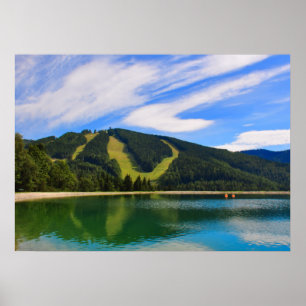 Hirschenkogelin Summer - Water Reflections Poster