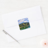 Hirschenkogelin Summer - Water Reflections Vierkante Sticker (Envelop)