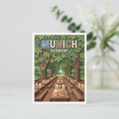 Hirschgarten München Duitsland Briefkaart (Staand voorkant)