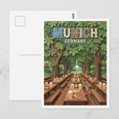 Hirschgarten München Duitsland Briefkaart (Voorkant / Achterkant)