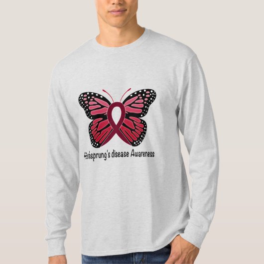 Hirschsprung's Disease Butterfly of Hope T-shirt (Voorkant)