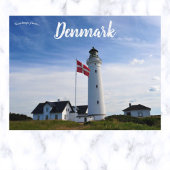 Hirtshals Vuurtoren in Hirtshals Denemarken Briefkaart