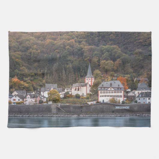 Hirzenach Duitsland Theedoek (Horizontaal)