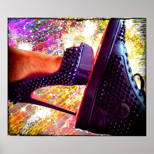 His and Hers Red Bottom Heels and Sneakers Poster (Voorkant)