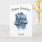 His Birthday Kaart (Gele Bloem)