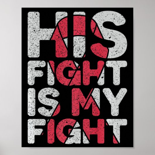 His Fight Is My Fight Brain Aneurysm Support  Poster (Voorkant)