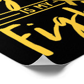 His Fight Is My Fight Childhood Cancer Awareness Poster (Hoek)