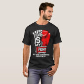 His Fight Is My Fight Deep Vein Thrombosis DVT Sup T-shirt (Voorkant volledig)