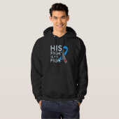 His Fight Is My Fight Diabetes Awareness Diabetic  Hoodie (Voorkant volledig)