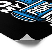 His Fight Is My Fight Diabetic Diabetes Awareness Poster (Hoek)