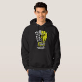 His Fight Is My Fight Microcephaly Awareness Ribbo Hoodie (Voorkant volledig)