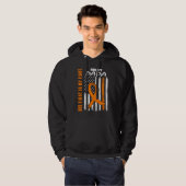 His Fight Is My Fight Papa Leukemia Awareness USA  Hoodie (Voorkant volledig)