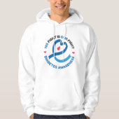 His Fight Is Our Fight – Diabetes Awareness Hoodie (Voorkant)