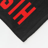 His Fight Nephew Chd Awareness American Flag Graph Fleece Deken (Hoek)