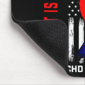 His Fight Nephew Chd Awareness American Flag Graph Muismat (Hoek)