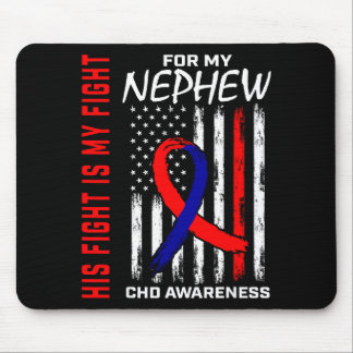 His Fight Nephew Chd Awareness American Flag Graph Muismat