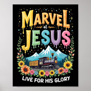 His Glory Junction Trein True North Christelijk Ka Poster