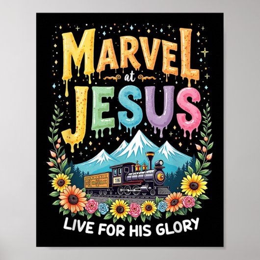 His Glory Junction Trein True North Christelijk Ka Poster (Voorkant)