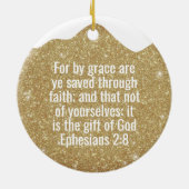 His Grace is Enough Divine Passage ⛪️ 🎄 Keramisch Ornament (Achterkant)