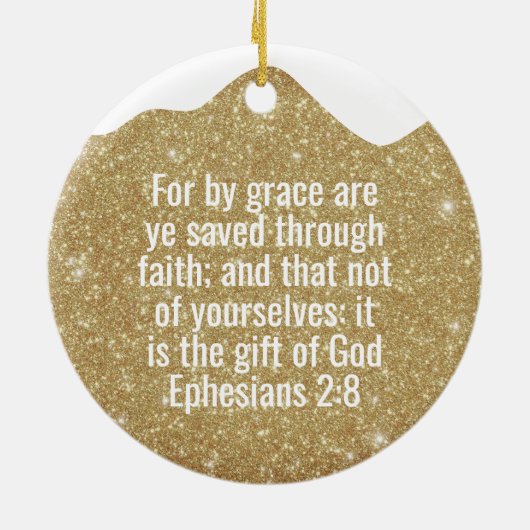 His Grace is Enough Divine Passage ⛪️ 🎄 Keramisch Ornament (Achterkant)