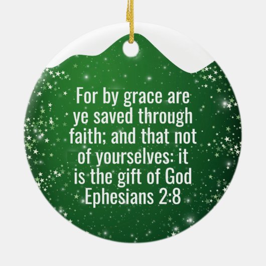 His Grace is Enough Divine Passage ⛪️ 🎄 Keramisch Ornament (Achterkant)