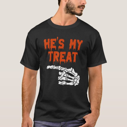His Her Matching Halloween Costume Women Couples T-shirt (Voorkant)