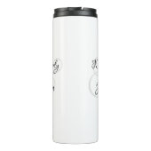 His & Her Script Names, Black & Grey Thermosbeker (Achterkant)