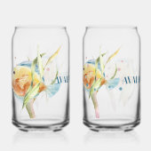 HIS & HER'S BEACH TOWN, WATERVERF TROPICAL FISH BLIKVORM GLAS (Voorkant)
