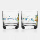 HIS & HER'S BEACH TOWN, WATERVERF TROPICAL FISH WHISKY GLAS (Links)