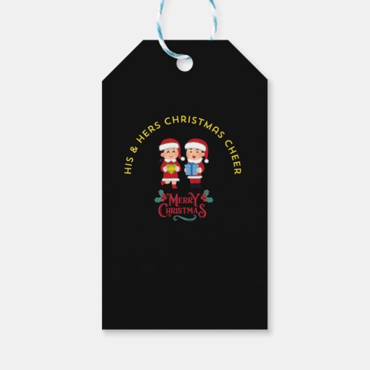 HIS & HERS CHRISTMAS CHEER CADEAULABEL (Achterkant)