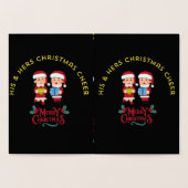 HIS & HERS CHRISTMAS CHEER FOLIE KAARTEN (Binnen)
