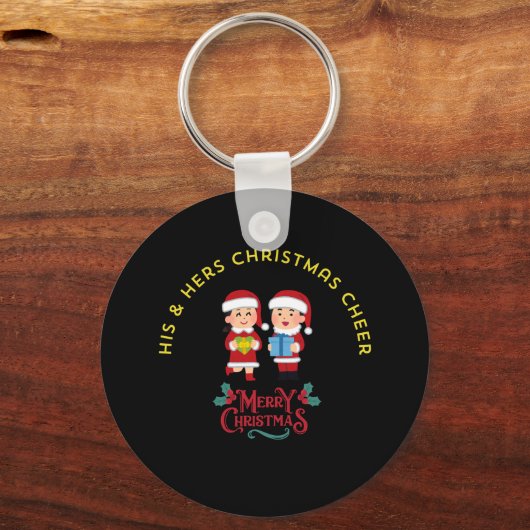 HIS & HERS CHRISTMAS CHEER SLEUTELHANGER (Voorkant)