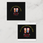 HIS & HERS CHRISTMAS CHEER VIERKANTE VISITEKAARTJE (Voorkant / Achterkant)