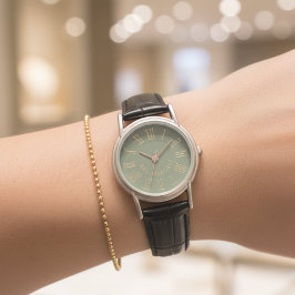 His & Hers Custom Bride & Groom Leather Watch Gift Horloge