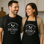His & Hers Holiday Apron Set Chef and REAL Chef Schort
