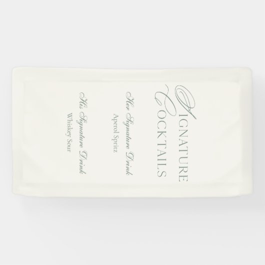 His & Hers Signature Drinks Menu Spandoek (Horizontaal)