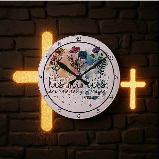 His Mercies Are New Every Morning Art Ronde Klok