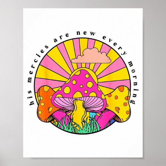 His Mercies Are New Every Morning Christian Faith  Poster (Voorkant)