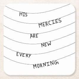 His Mercies are new every Morning  Kartonnen Onderzetters