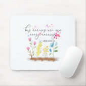 His Mercies Are New Every Morning Religious Christ Muismat (Met muis)