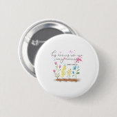 His Mercies Are New Every Morning Religious Christ Ronde Button 5,7 Cm (Voorkant /achterkant)
