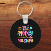 His Mercy Rewrote My Story, Thankful, Fall Christi Sleutelhanger (Voorkant)