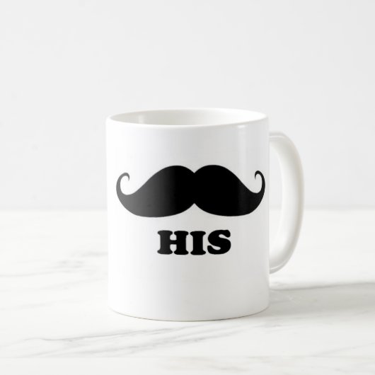 HIS Mustache Mok (Voorkant rechts)