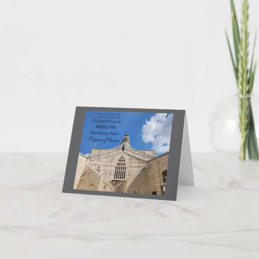 His Name is Wonderful Counselor Card Notitiekaartje (Voorkant)