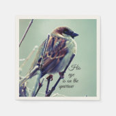 HIs oog staat op de Sparrow Servetten (Voorkant)