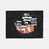 His Otter Half Pun Romantic Couple Valentine's Day Fleece Deken (Voorkant (Horizontaal))