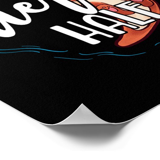 His Otter Half Pun Romantic Couple Valentine's Day Poster (Hoek)