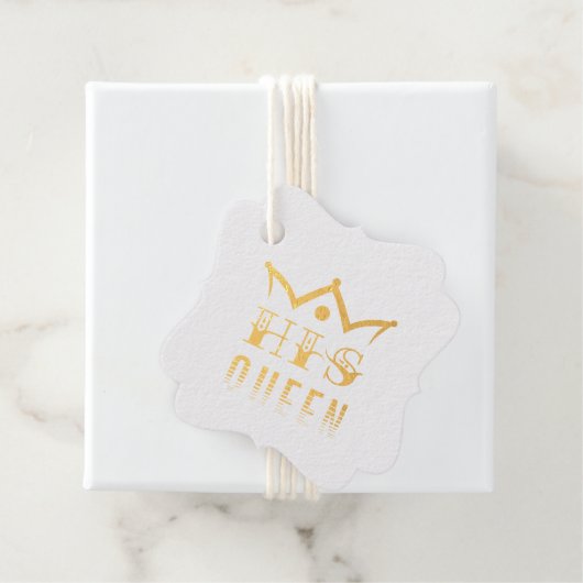 His Queen Bedankjes Labels (Met doos)