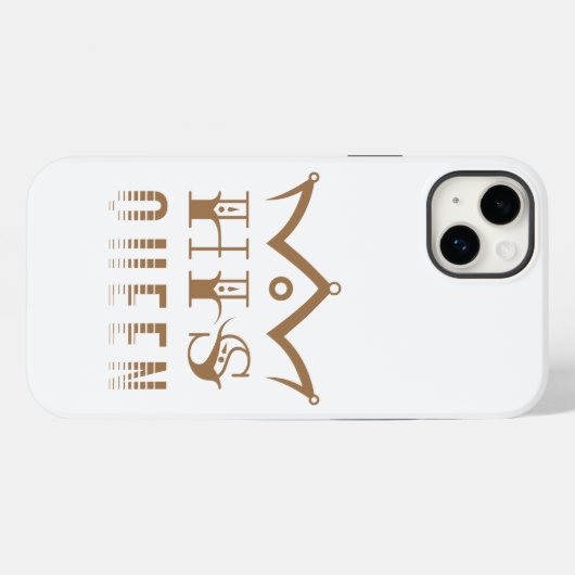 His Queen Case-Mate iPhone Case (Achterkant (horizontaal))